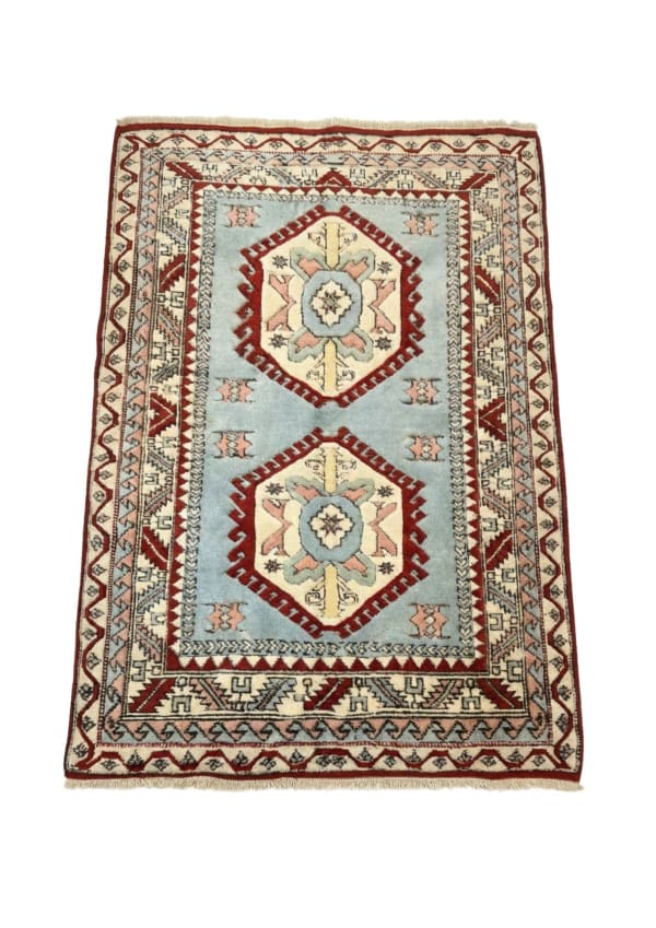 Antique Turkish Village Rug, tribal rug, 121 × 182 cm (4'0" × 6'0"), Wool