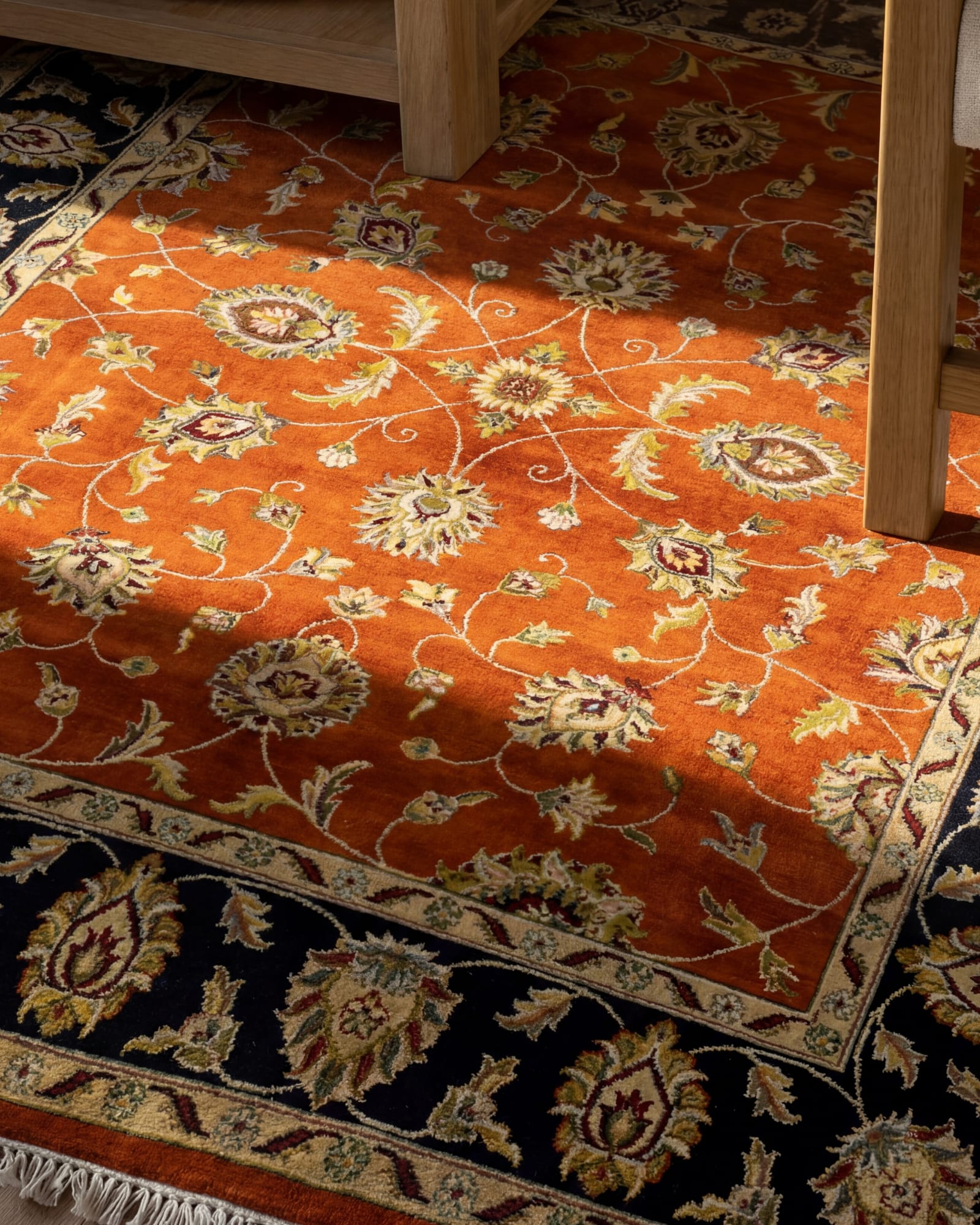 Superfine Sultan Abad - All Over Floral & Arabesque, Sultanabad persian rug, in orange, Wool, 243 × 304 cm (8'0" × 10'0"), Nasim Carpets Malaysia — view 2