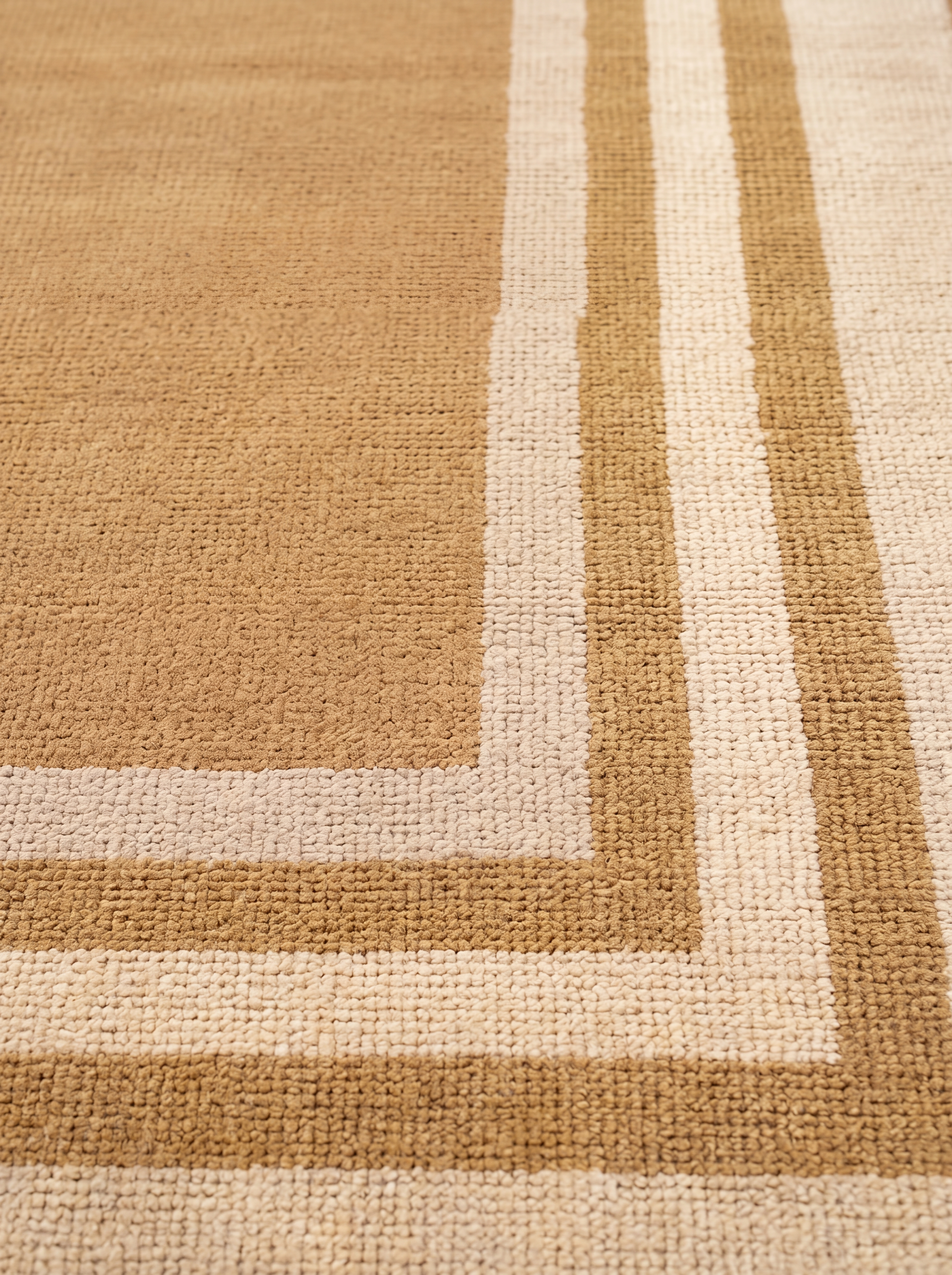 Tibetan Minimalist Field Camel, Tibet modern rug, in camel, Wool, 219 × 305 cm (7'2" × 10'0"), Nasim Carpets Malaysia — view 4