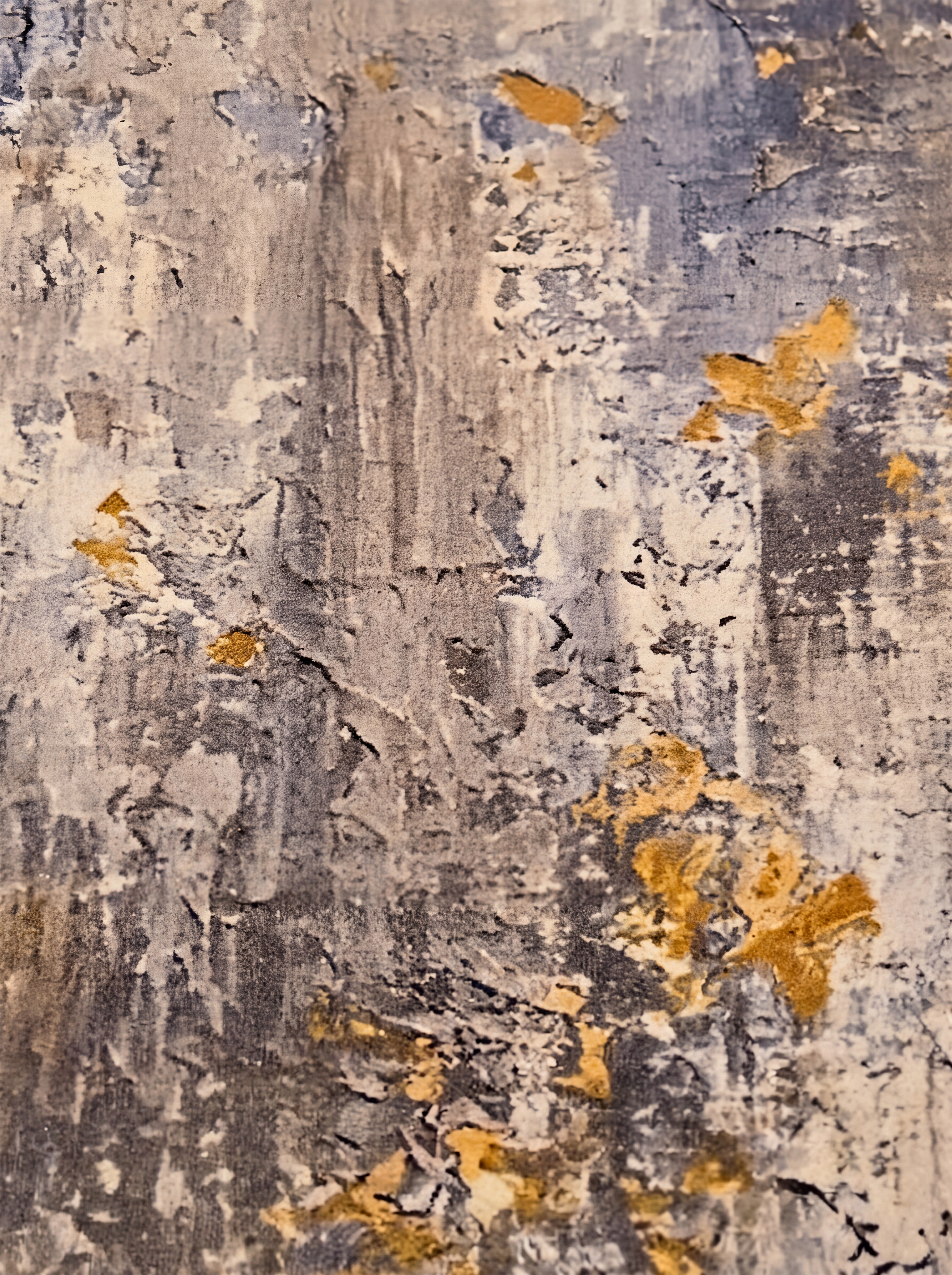 Contemporary Abstract Charcoal Gold, Belgium / Turkey (Western European machine-made contemporary) modern rug, in charcoal grey, Wool, 213 × 305 cm (7'0" × 10'0"), Nasim Carpets Malaysia — view 3