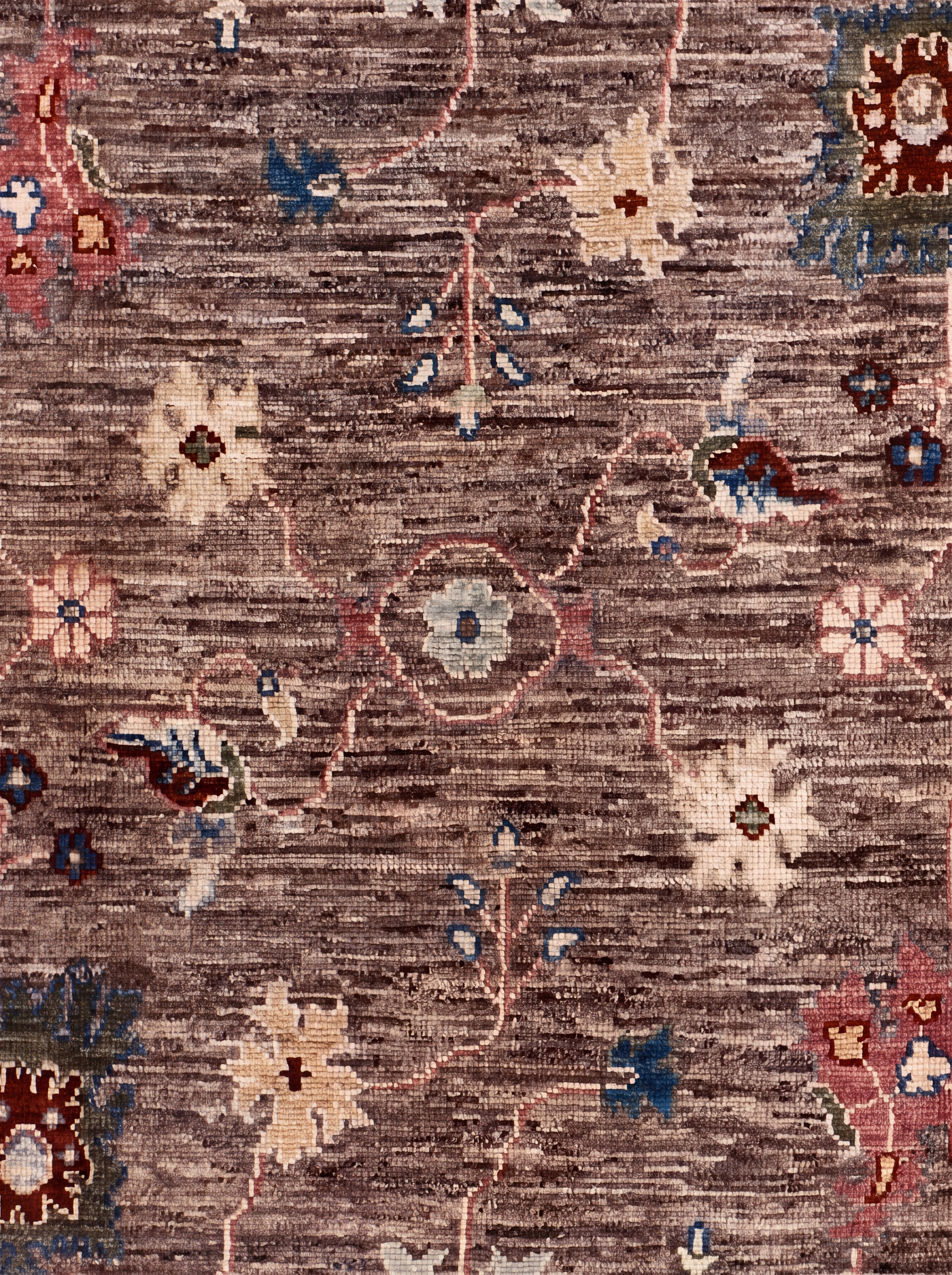 Ziegler Sultanabad All-Over Mocha, Sultanabad (Arak), Iran — Ziegler revival style tribal rug, in warm mocha brown, Wool, 270 × 180 cm (8'10" × 5'11"), Nasim Carpets Malaysia — view 3