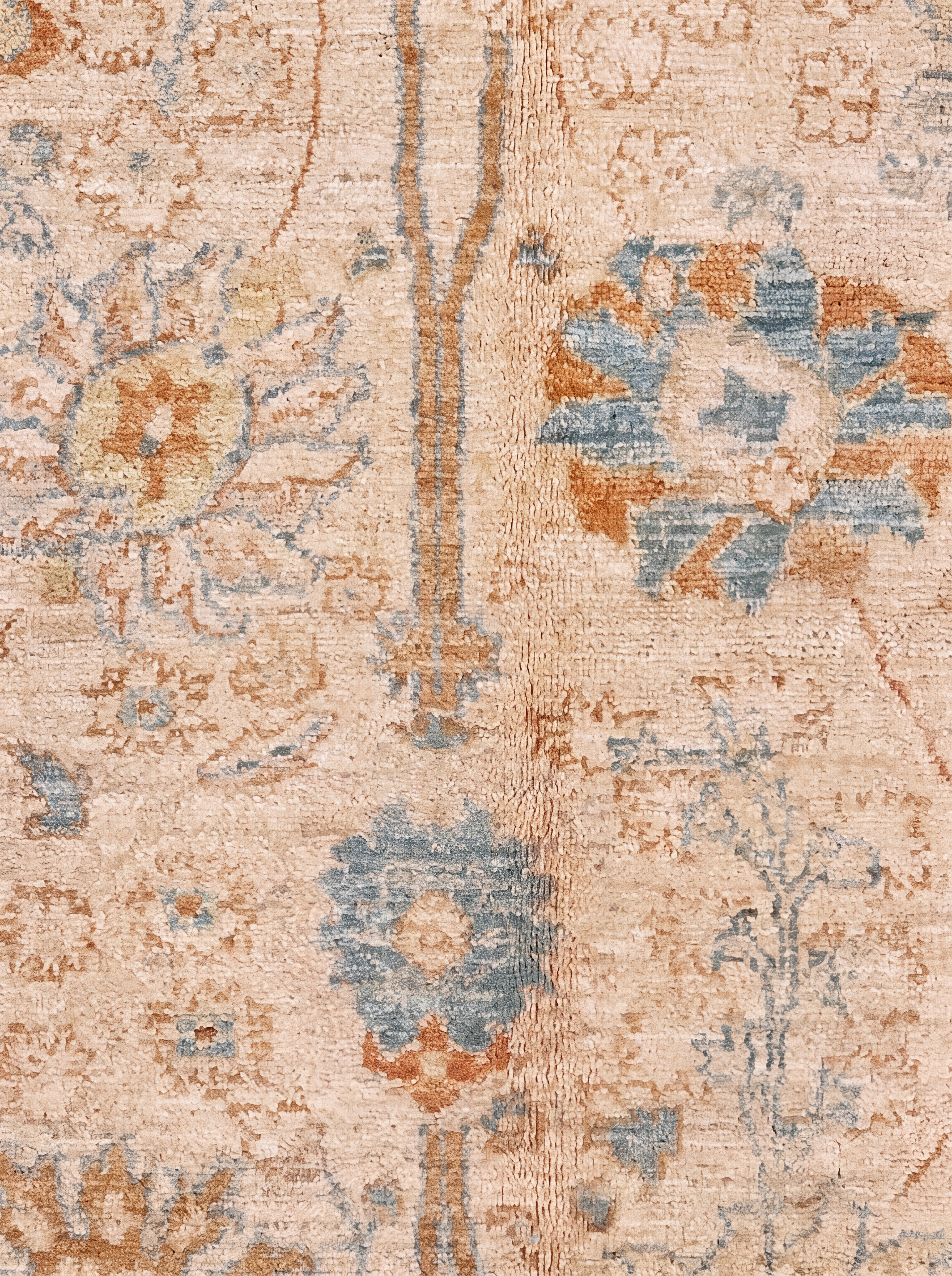 Ziegler Floral Tree-of-Life Ivory, Peshawar, Pakistan (Ziegler/Sultanabad revival tradition) tribal rug, in antique ivory, Wool, 184 × 118 cm (6'0" × 3'10"), Nasim Carpets Malaysia — view 3