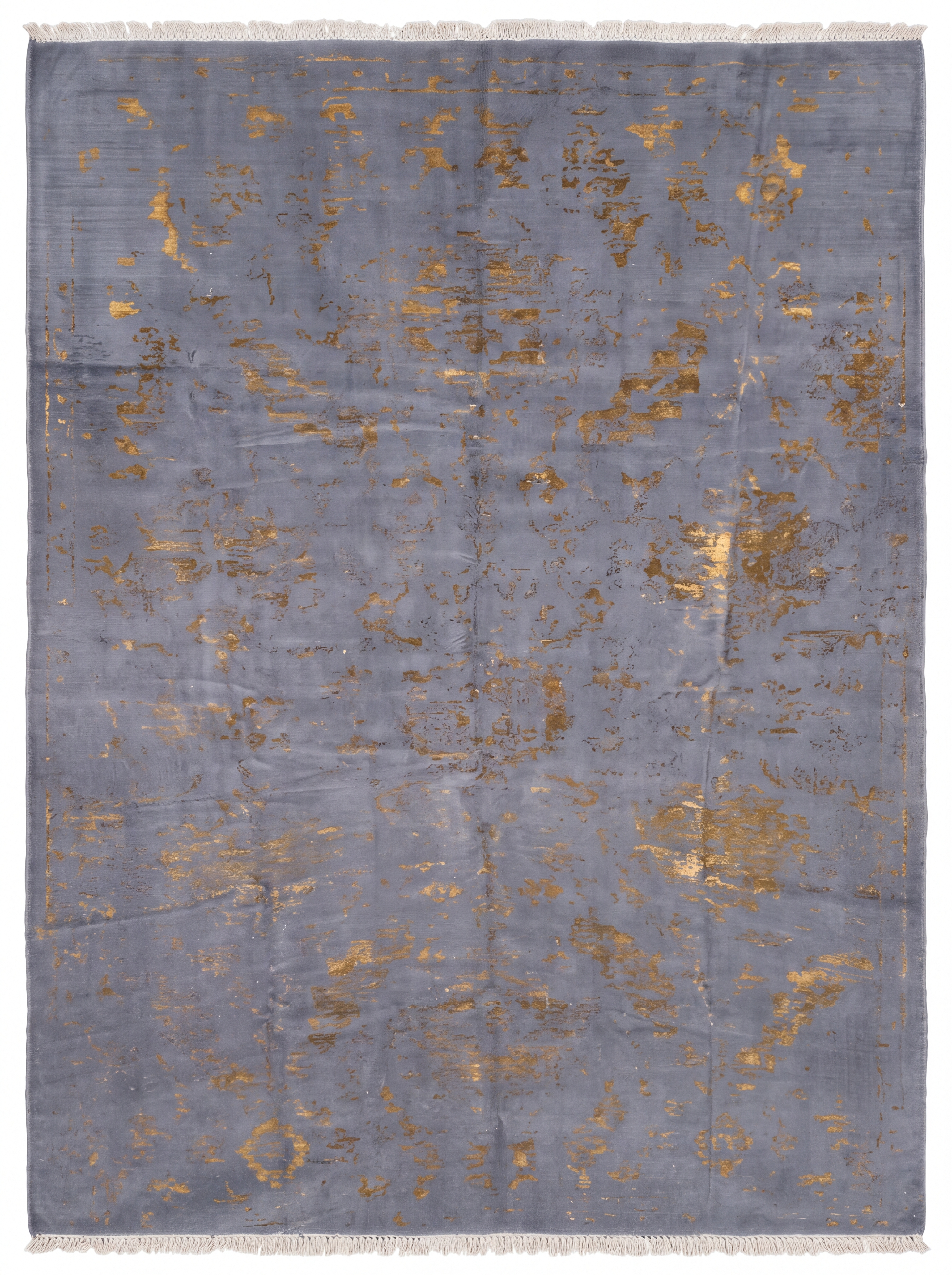 Turkish Modern Abstract Slate Gold, Turkey modern rug, in slate grey, Wool, 305 × 396 cm (10'0" × 13'0"), Nasim Carpets Malaysia — view 1
