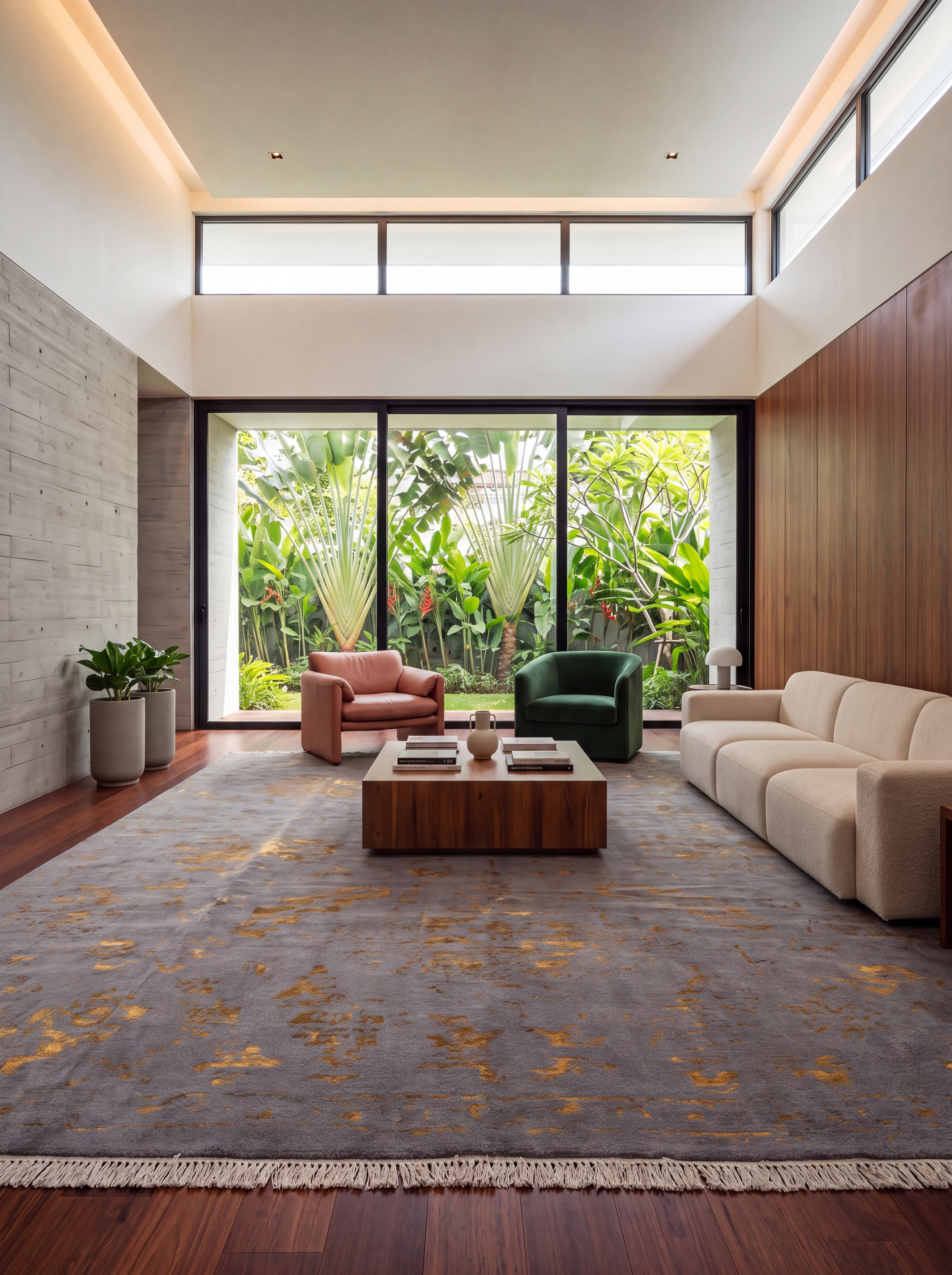 Turkish Modern Abstract Slate Gold, Turkey modern rug, in slate grey, Wool, 305 × 396 cm (10'0" × 13'0"), Nasim Carpets Malaysia — view 2