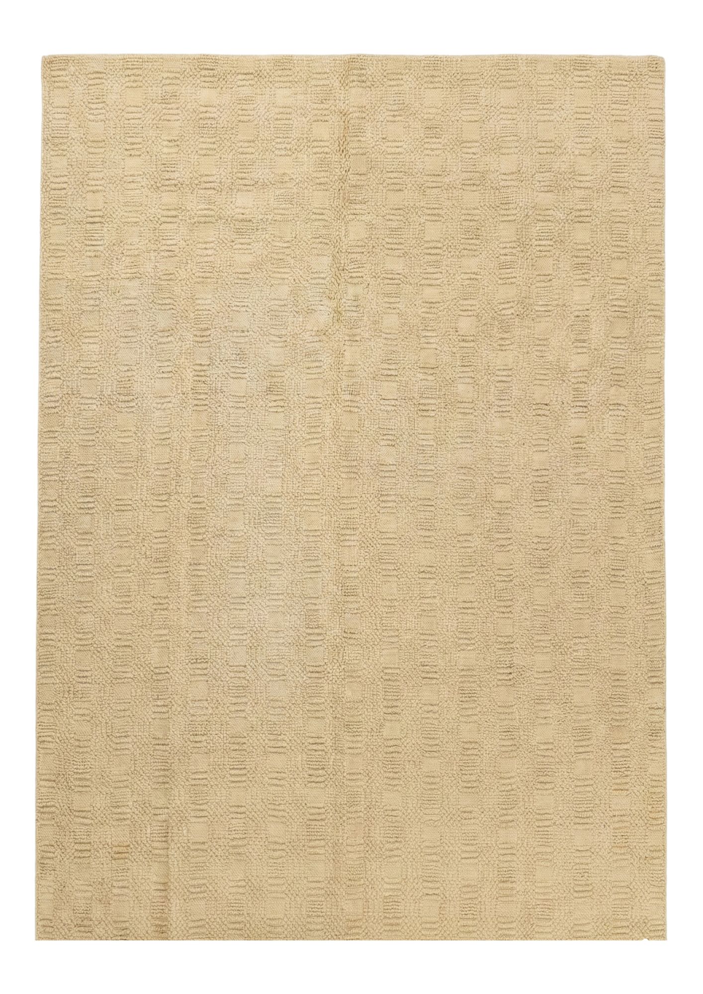 Jute Textured Natural Rug, India modern rug, in ivory, Wool, 213 × 304 cm (7'0" × 10'0"), Nasim Carpets Malaysia — view 1