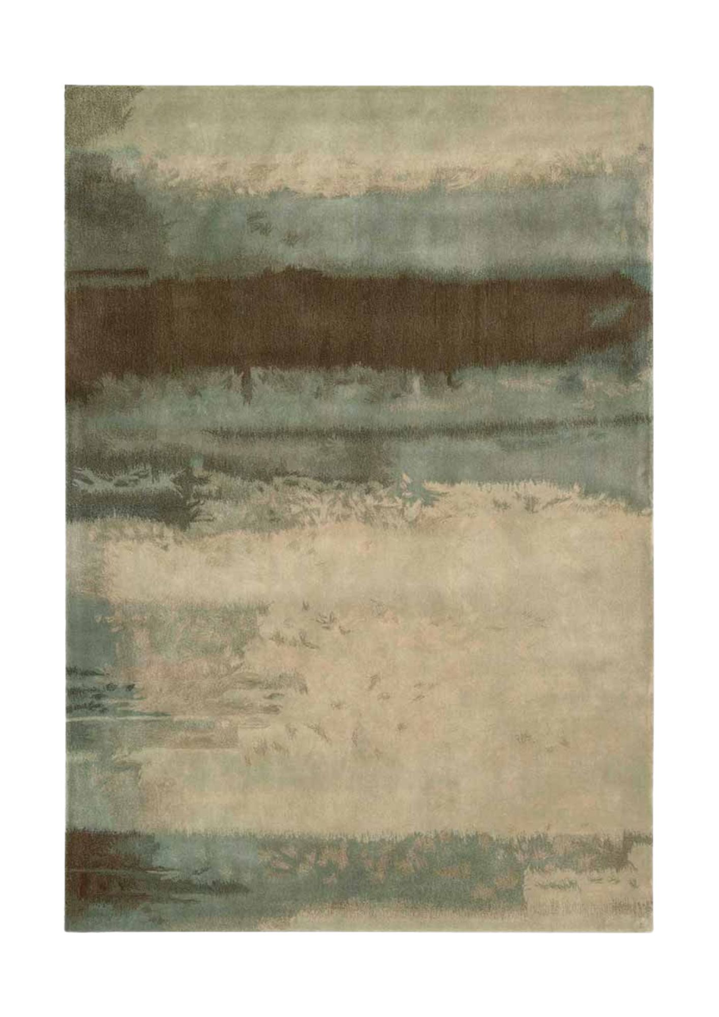Calvin Klein – Coastal Horizon Rug, in green, Wool, 170 × 243 cm (5'7" × 8'0"), Nasim Carpets Malaysia — view 1