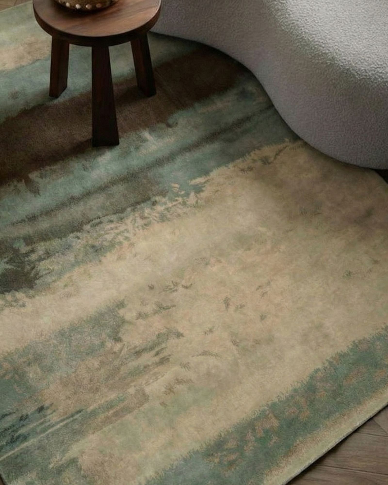 Calvin Klein – Coastal Horizon Rug, in green, Wool, 170 × 243 cm (5'7" × 8'0"), Nasim Carpets Malaysia — view 2