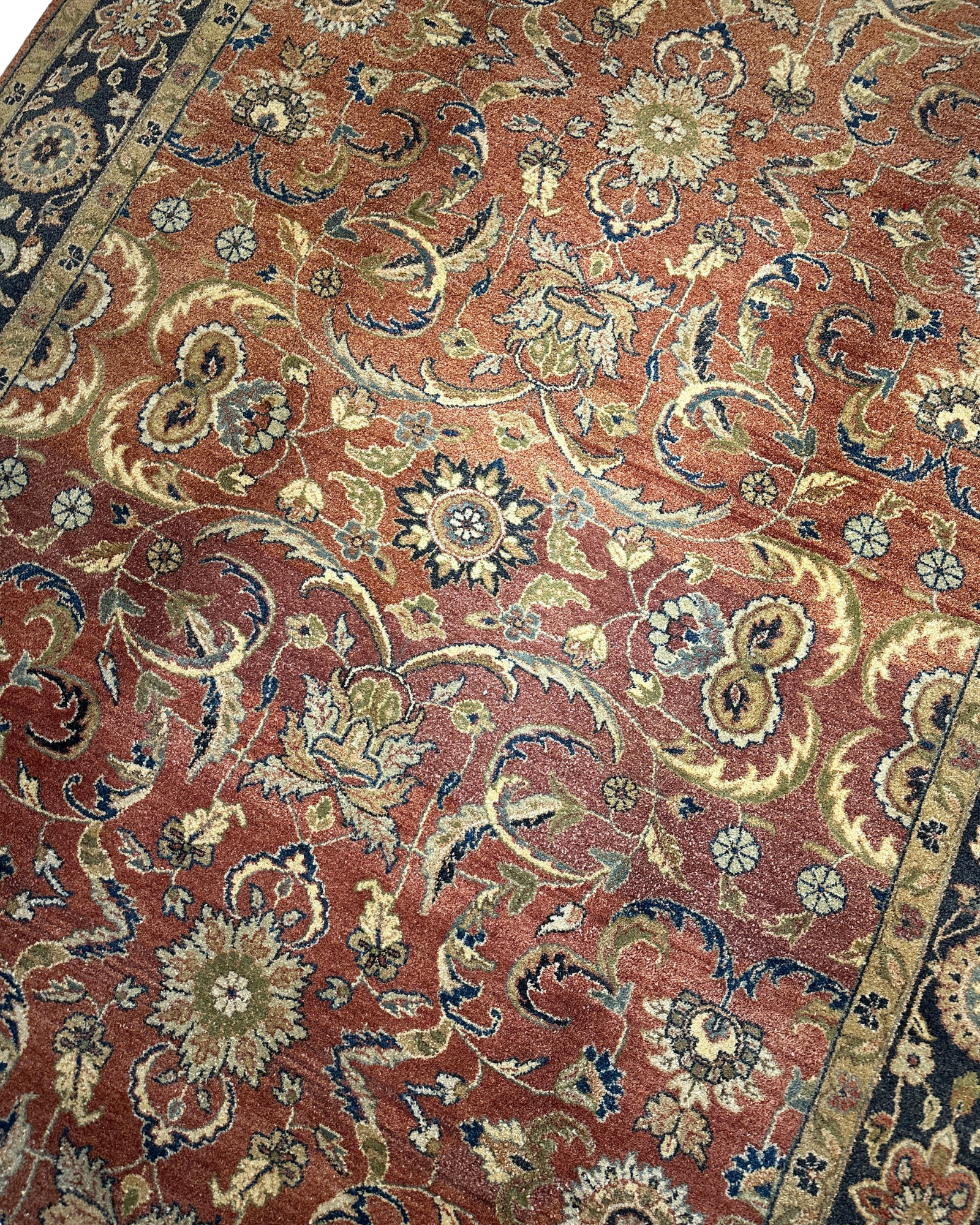 Sultanabad-Style All-Over Floral, Sultanabad collector-sale rug, in orange, Wool, 213 × 305 cm (7'0" × 10'0"), Nasim Carpets Malaysia — view 2