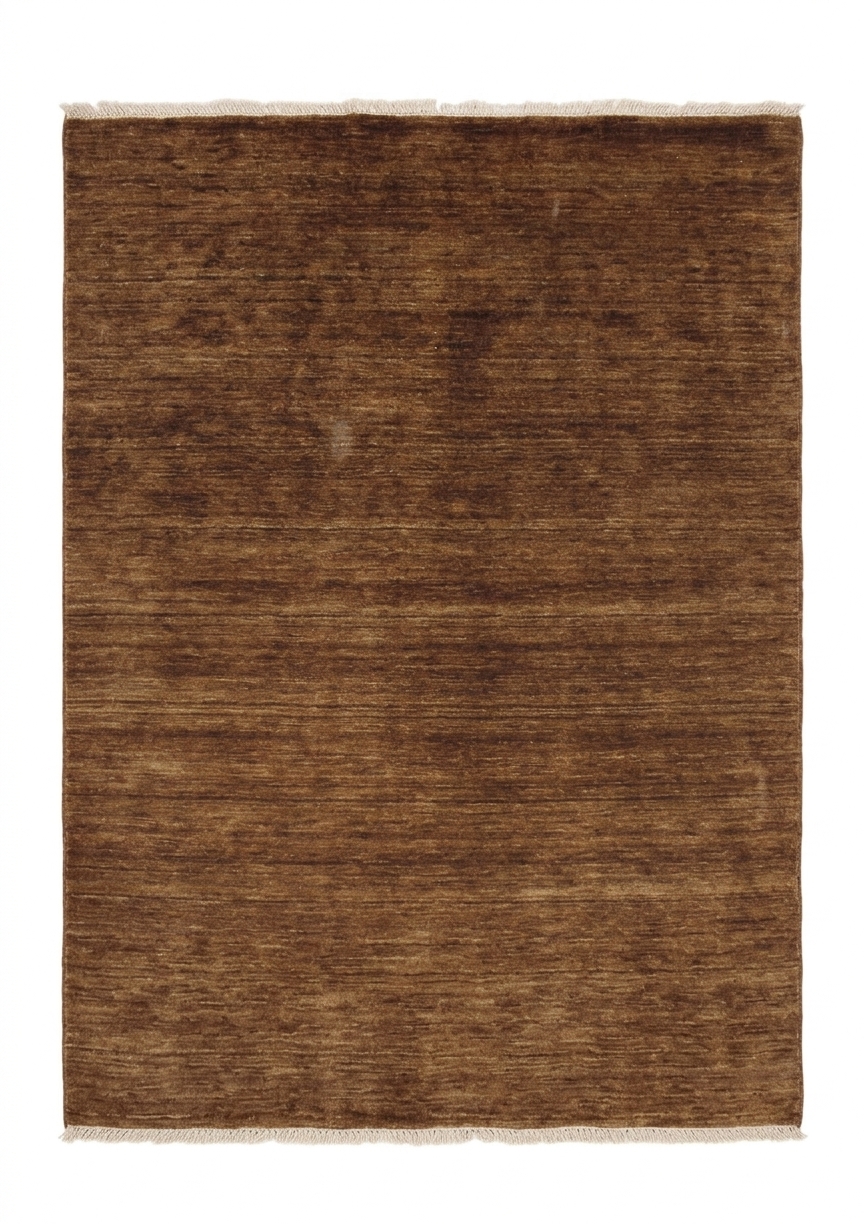 Gabbeh Solid Brown, Fars Province, Iran modern rug, in chocolate brown, Wool, 244 × 305 cm (8'0" × 10'0"), Nasim Carpets Malaysia — view 1