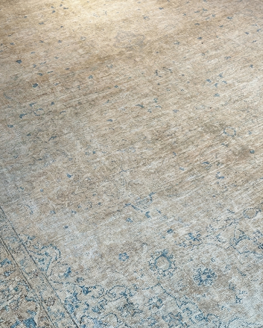 Kerman All-Over Faded Sand, Kerman persian rug, in sand, Wool, 213 × 304 cm (7'0" × 10'0"), Nasim Carpets Malaysia — view 3