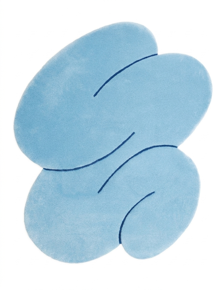 Petal Drift, custom rug, 200 × 300 cm (6'7" × 9'10"), Nasim Carpets Malaysia