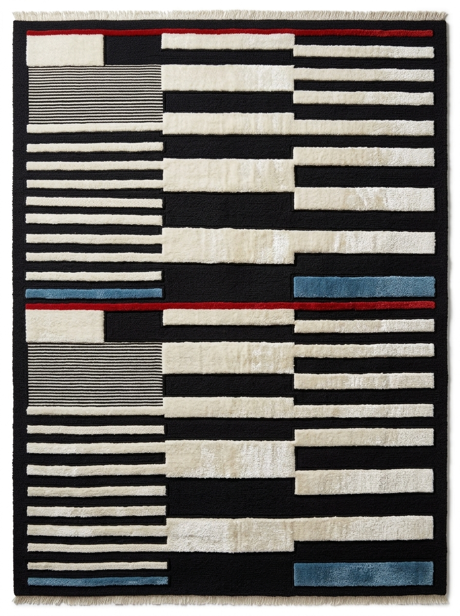 Rhythm Section, custom rug, 200 × 300 cm (6'7" × 9'10"), Nasim Carpets Malaysia