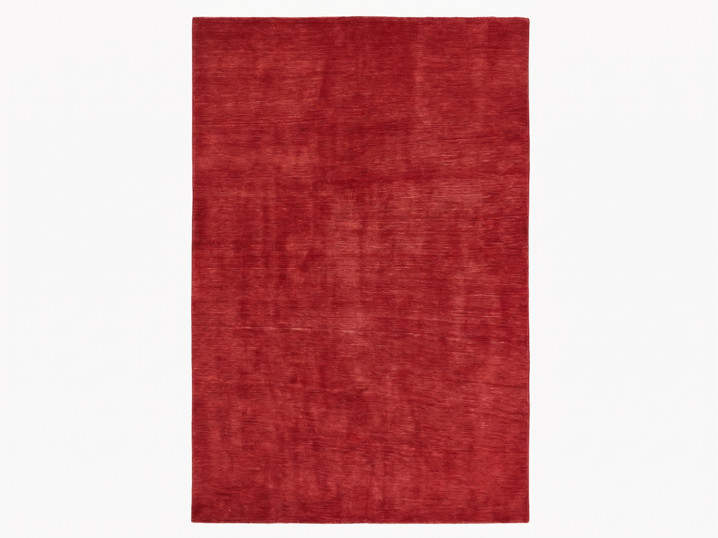 Indian Plain Crimson, Bhadohi, India modern rug, in crimson red, Wool, 244 × 305 cm (8'0" × 10'0"), Nasim Carpets Malaysia — view 1