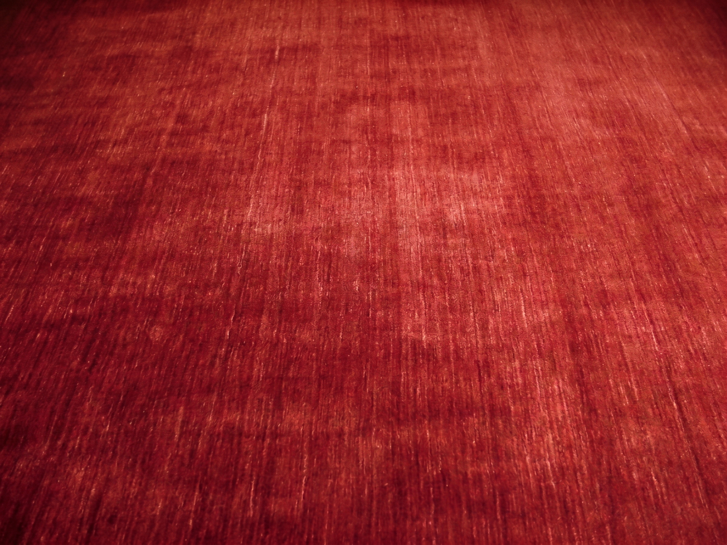 Indian Plain Crimson, Bhadohi, India modern rug, in crimson red, Wool, 244 × 305 cm (8'0" × 10'0"), Nasim Carpets Malaysia — view 3