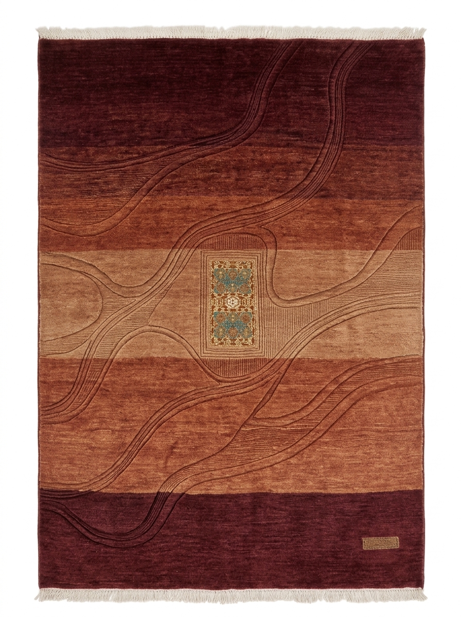 Sanctum Cartouche, custom rug, 200 × 300 cm (6'7" × 9'10"), Nasim Carpets Malaysia