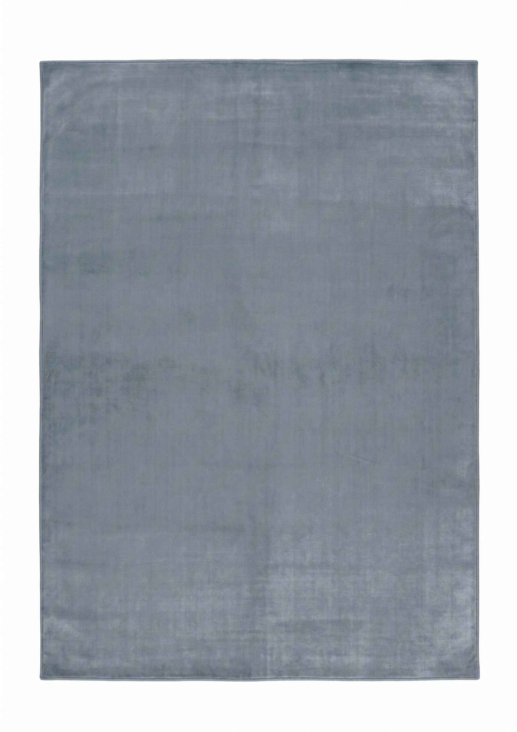 Contemporary Solid Slate Blue, India (contemporary export production) modern rug, in slate blue, Bamboo Silk, 213 × 305 cm (7'0" × 10'0"), Nasim Carpets Malaysia — view 1