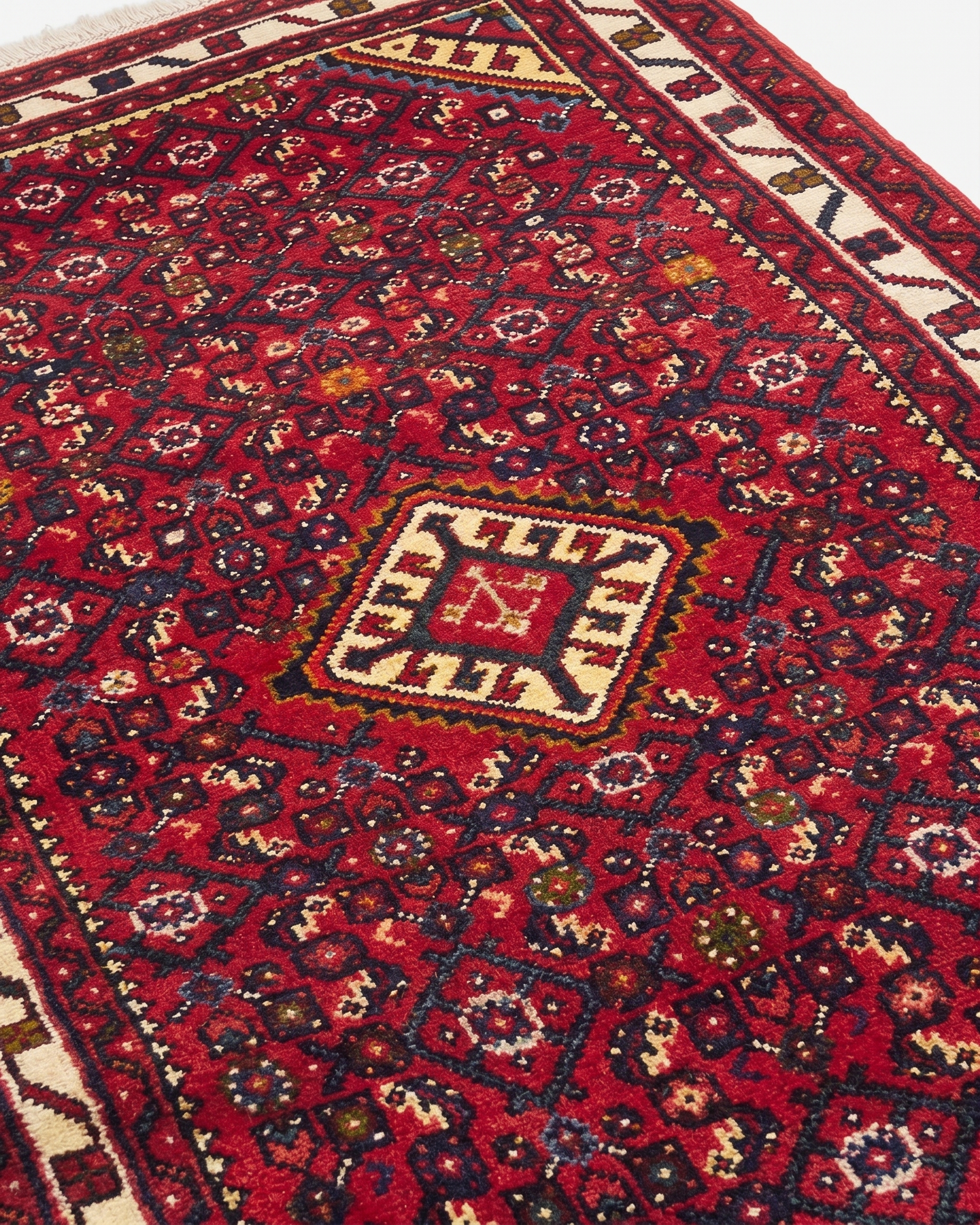 Hamedan All-Over Crimson Runner, Hamedan, Iran tribal rug, in crimson red, Wool, 76 × 201 cm (2'6" × 6'7"), Nasim Carpets Malaysia — view 3