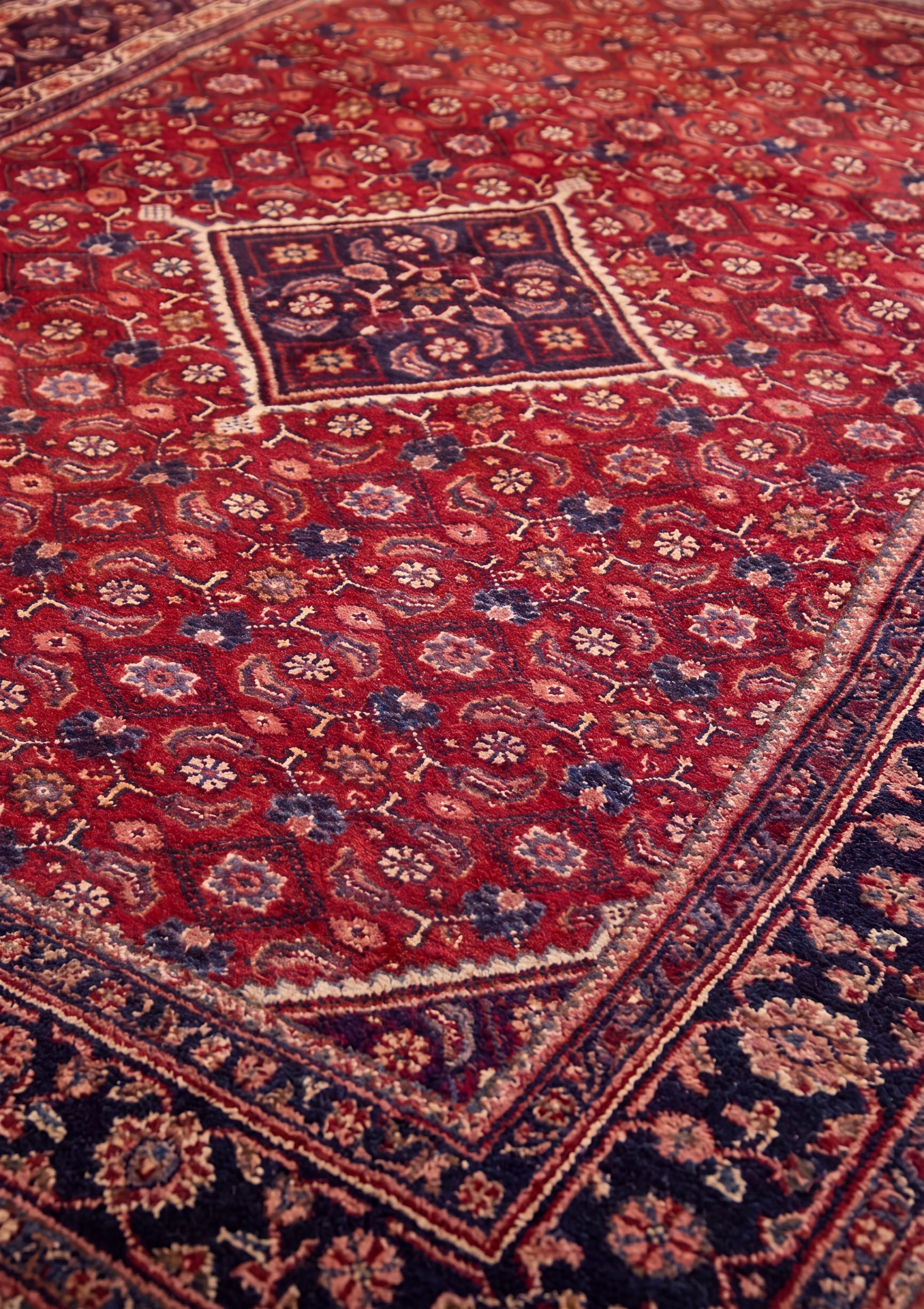 Bijar All-Over Herati Crimson, Bijar, Kurdistan Province, Iran persian rug, in crimson red, Wool, 213 × 305 cm (7'0" × 10'0"), Nasim Carpets Malaysia — view 3