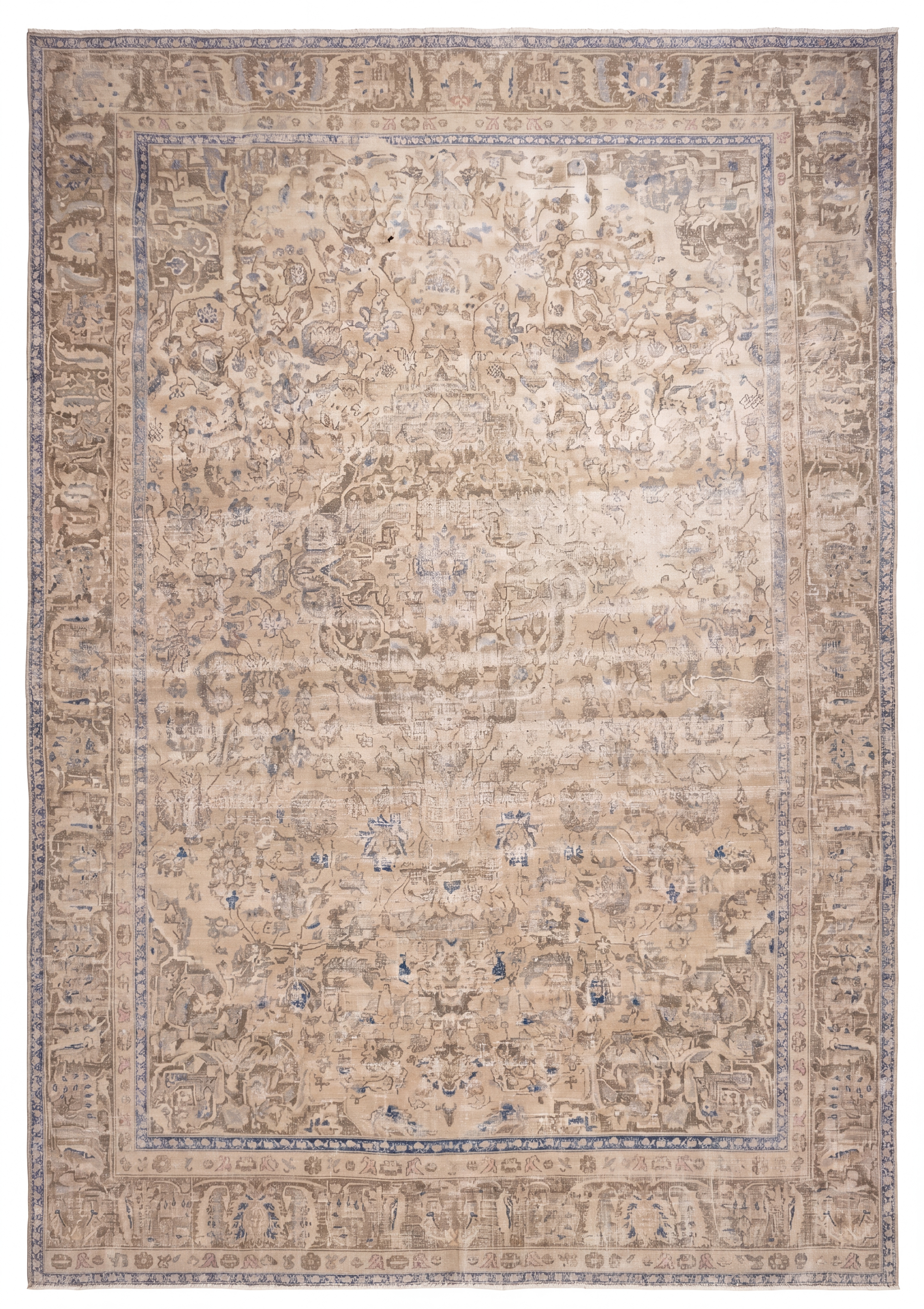 Khorasan All-Over Sandy Ivory, Khorasan, Iran persian rug, in sandy ivory, Wool, 299 × 338 cm (9'10" × 11'1"), Nasim Carpets Malaysia
