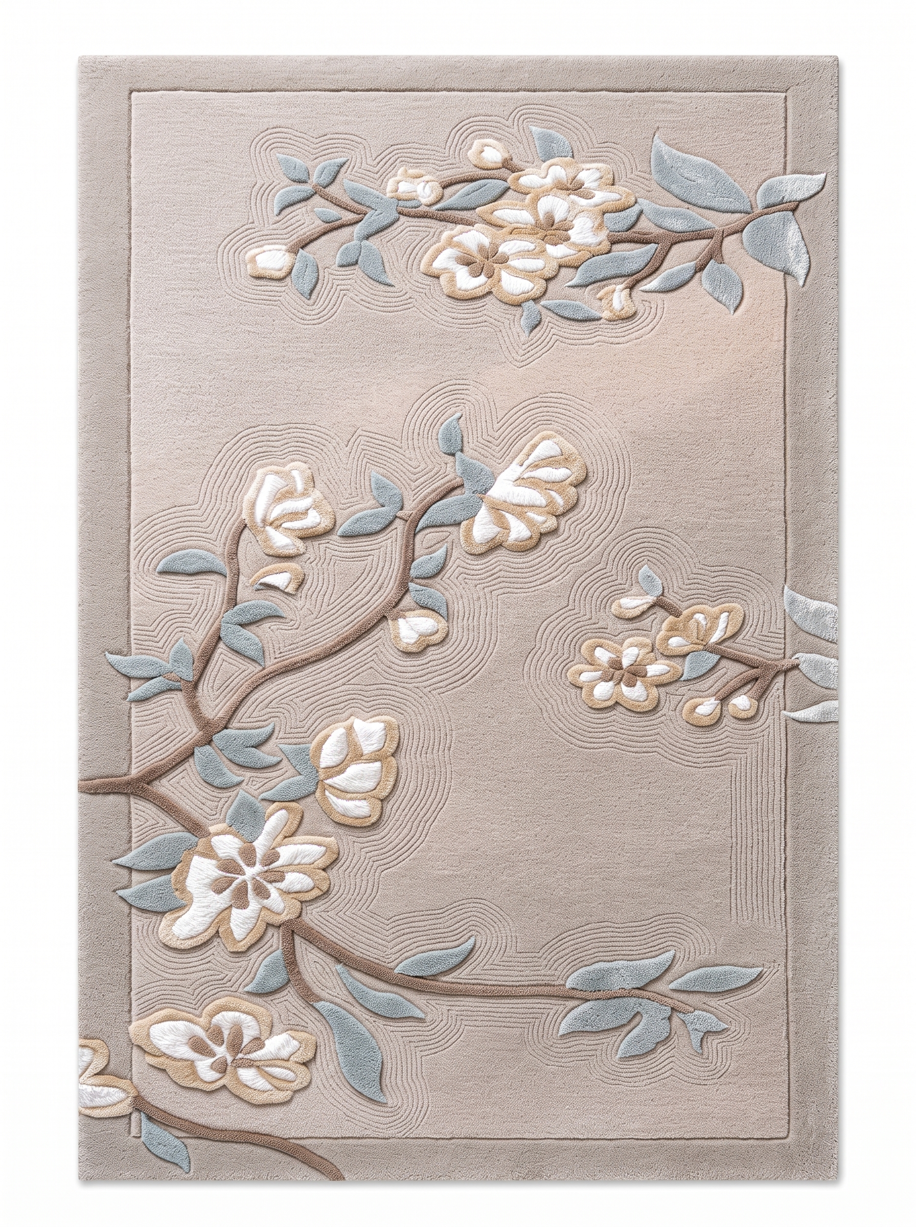 Hanabranch, custom rug, 200 × 300 cm (6'7" × 9'10"), Nasim Carpets Malaysia