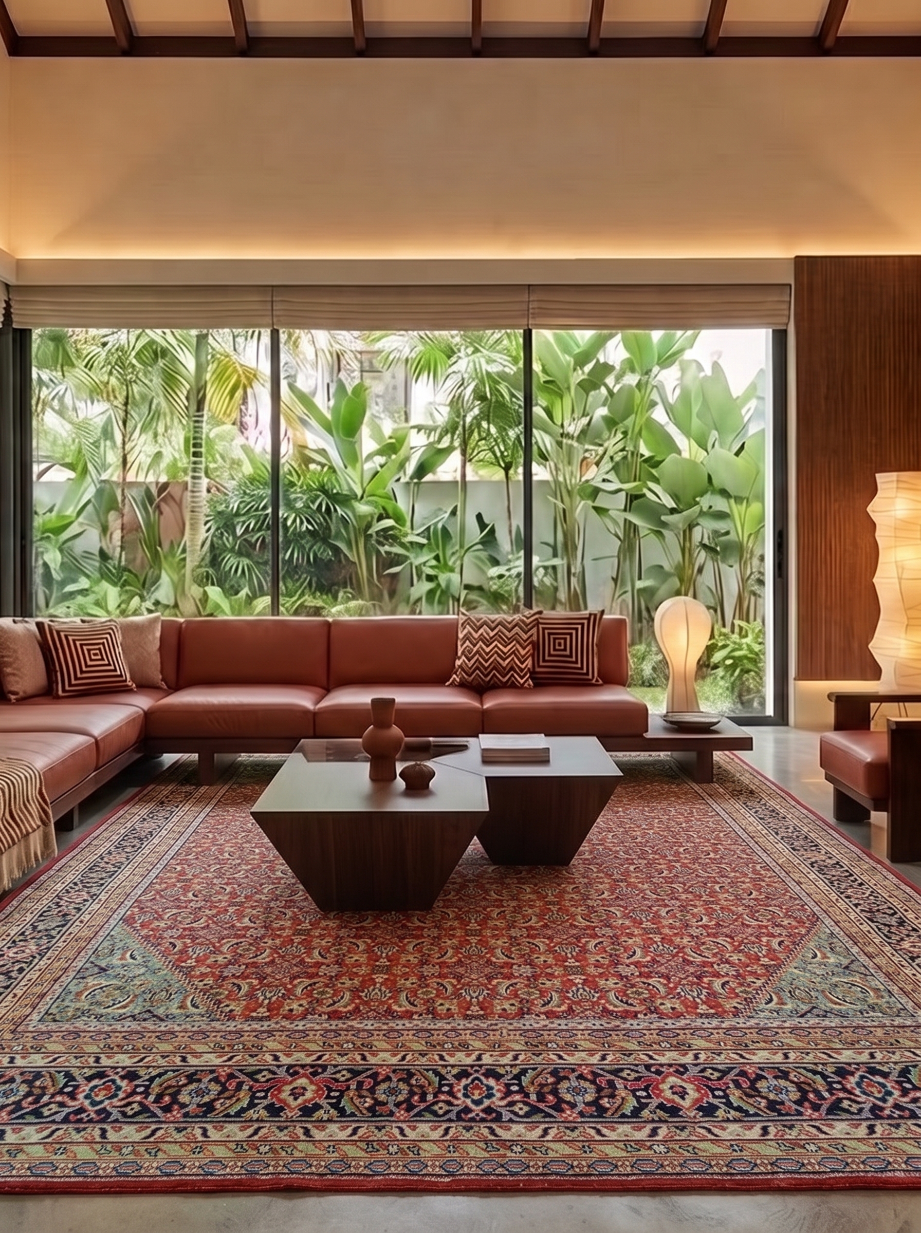 Mahi Tabriz All-Over Crimson, Tabriz, Iran persian rug, in madder crimson, Wool, 305 × 396 cm (10'0" × 13'0"), Nasim Carpets Malaysia — view 2