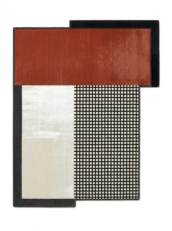 Offset, Hand-tufted wool, 200 × 300 cm (6'7" × 9'10"), Nasim Carpets Malaysia