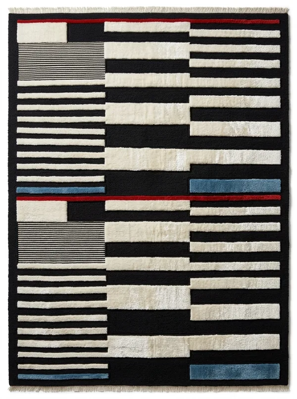 Rhythm Section, Hand-tufted wool, 200 × 300 cm (6'7" × 9'10"), Nasim Carpets Malaysia