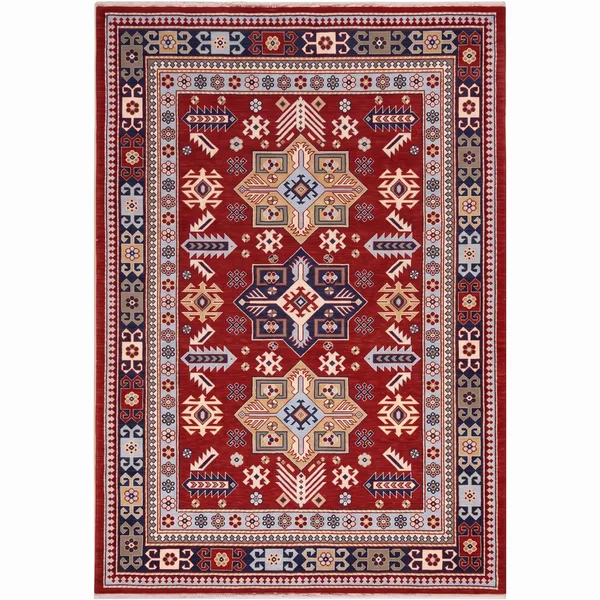 Kazak Tribal Medallion Red, Kazak, South Caucasus (Azerbaijan/Armenia border region) tribal rug, in madder red, Wool, 84 × 142 cm (2'9" × 4'8"), Nasim Carpets Malaysia
