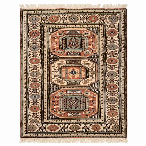Kazak Triple Medallion Terracotta, Kazak, Caucasus (Southwest Azerbaijan / Armenia border region) tribal rug, in terracotta red, Wool, 154 × 87 cm (5'1" × 2'10"), Nasim Carpets Malaysia
