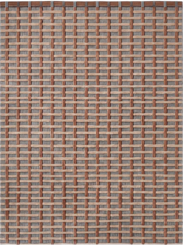 Crossover, Nasim Custom Studio bespoke rug, NZ Wool & Bamboo Silk, 91 × 152 cm (3'0" × 5'0"), Nasim Carpets Malaysia