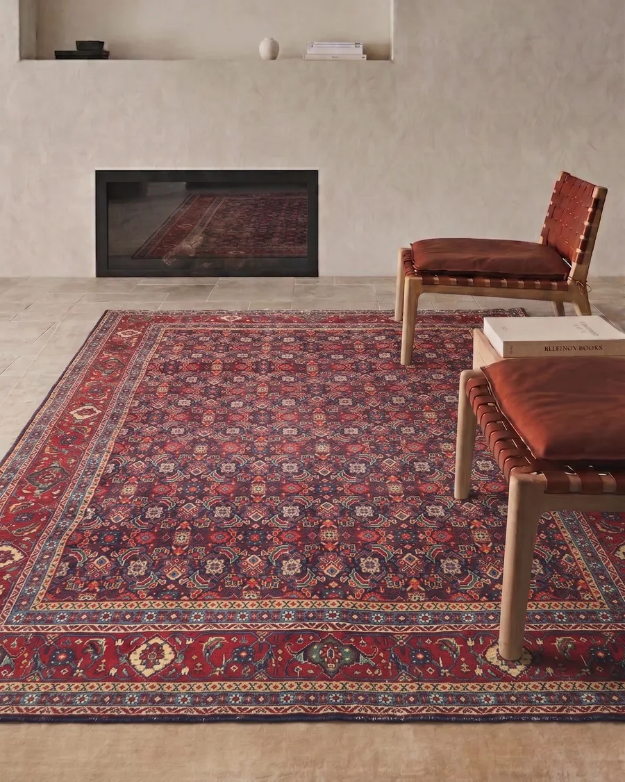 Bijar All-Over Herati Navy, Bijar, Kurdistan Province, Iran tribal rug, in indigo navy, Wool, 213 × 305 cm (7'0" × 10'0"), Nasim Carpets Malaysia — view 2