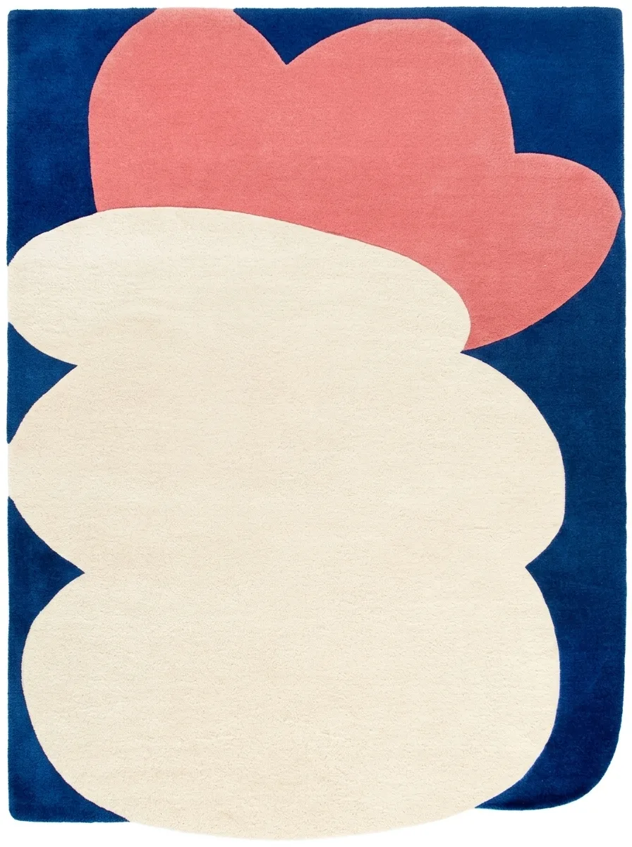 Bloom Stack, Nasim Custom Studio bespoke rug, NZ Wool & Bamboo Silk, 91 × 152 cm (3'0" × 5'0"), Nasim Carpets Malaysia — view 1