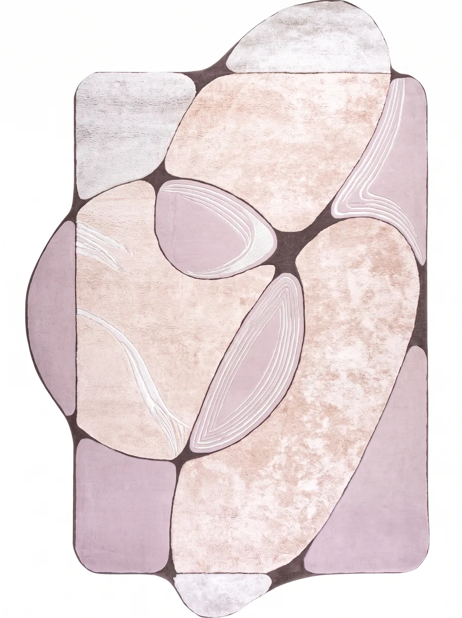 Cobble, Nasim Custom Studio bespoke rug, NZ Wool & Bamboo Silk, 91 × 152 cm (3'0" × 5'0"), Nasim Carpets Malaysia — view 1