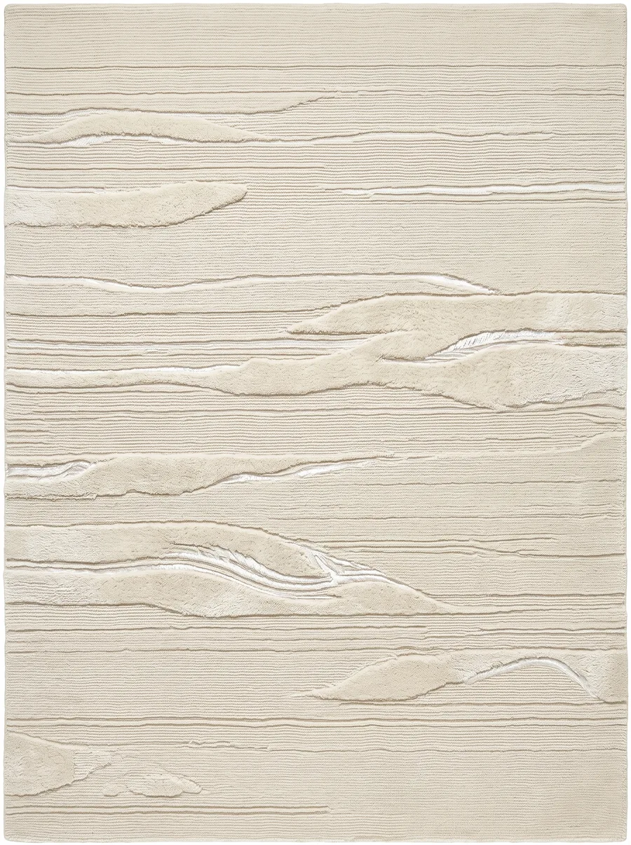 Sericite, Nasim Custom Studio bespoke rug, NZ Wool & Bamboo Silk, 91 × 152 cm (3'0" × 5'0"), Nasim Carpets Malaysia — view 1