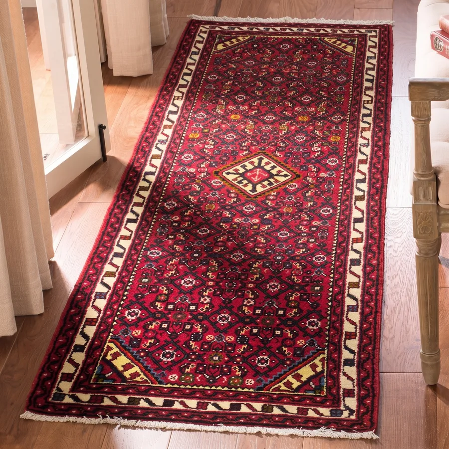 Hamedan All-Over Crimson Runner, Hamedan, Iran tribal rug, in crimson red, Wool, 76 × 198 cm (2'6" × 6'6"), Nasim Carpets Malaysia — view 2