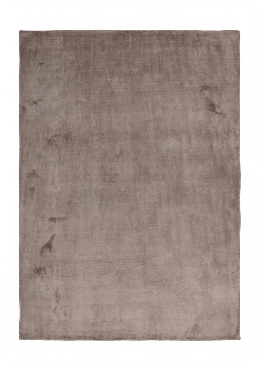 Indian Plain Solid Taupe, Bhadohi, India modern rug, in taupe, Wool & Pure Silk, 314 × 396 cm (10'4" × 13'0"), Nasim Carpets Malaysia — view 1