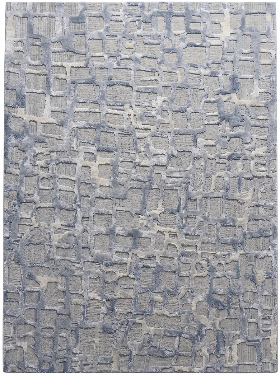Fissure, Nasim Custom Studio bespoke rug, NZ Wool & Bamboo Silk, 91 × 152 cm (3'0" × 5'0"), Nasim Carpets Malaysia — view 1