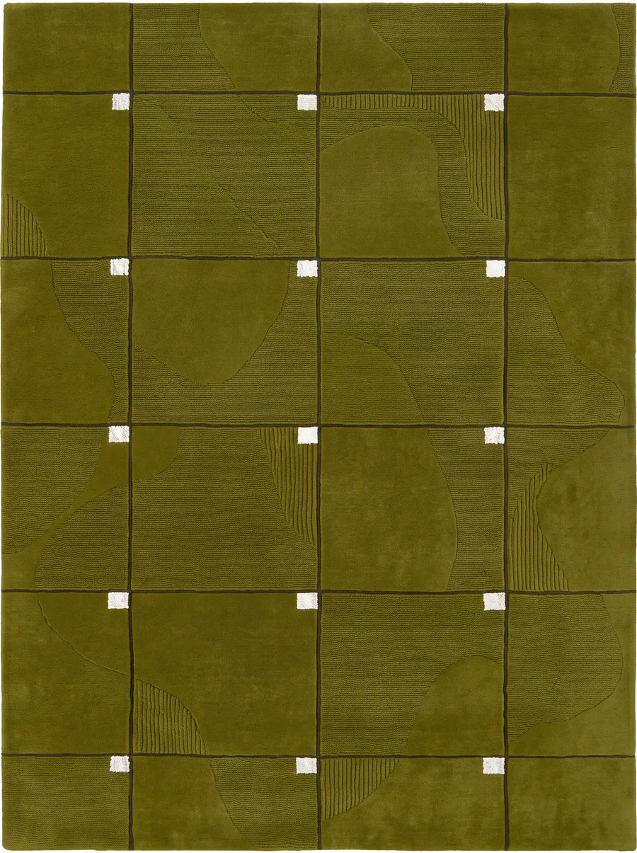 Hedge, Nasim Custom Studio bespoke rug, NZ Wool & Bamboo Silk, 91 × 152 cm (3'0" × 5'0"), Nasim Carpets Malaysia — view 1