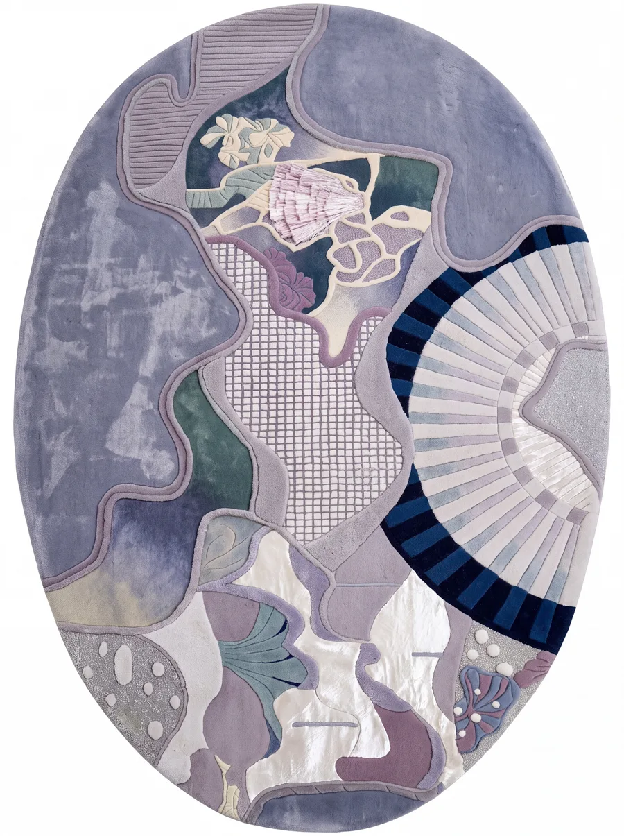 Sensu, Nasim Custom Studio bespoke rug, NZ Wool & Bamboo Silk, 91 × 152 cm (3'0" × 5'0"), Nasim Carpets Malaysia — view 1