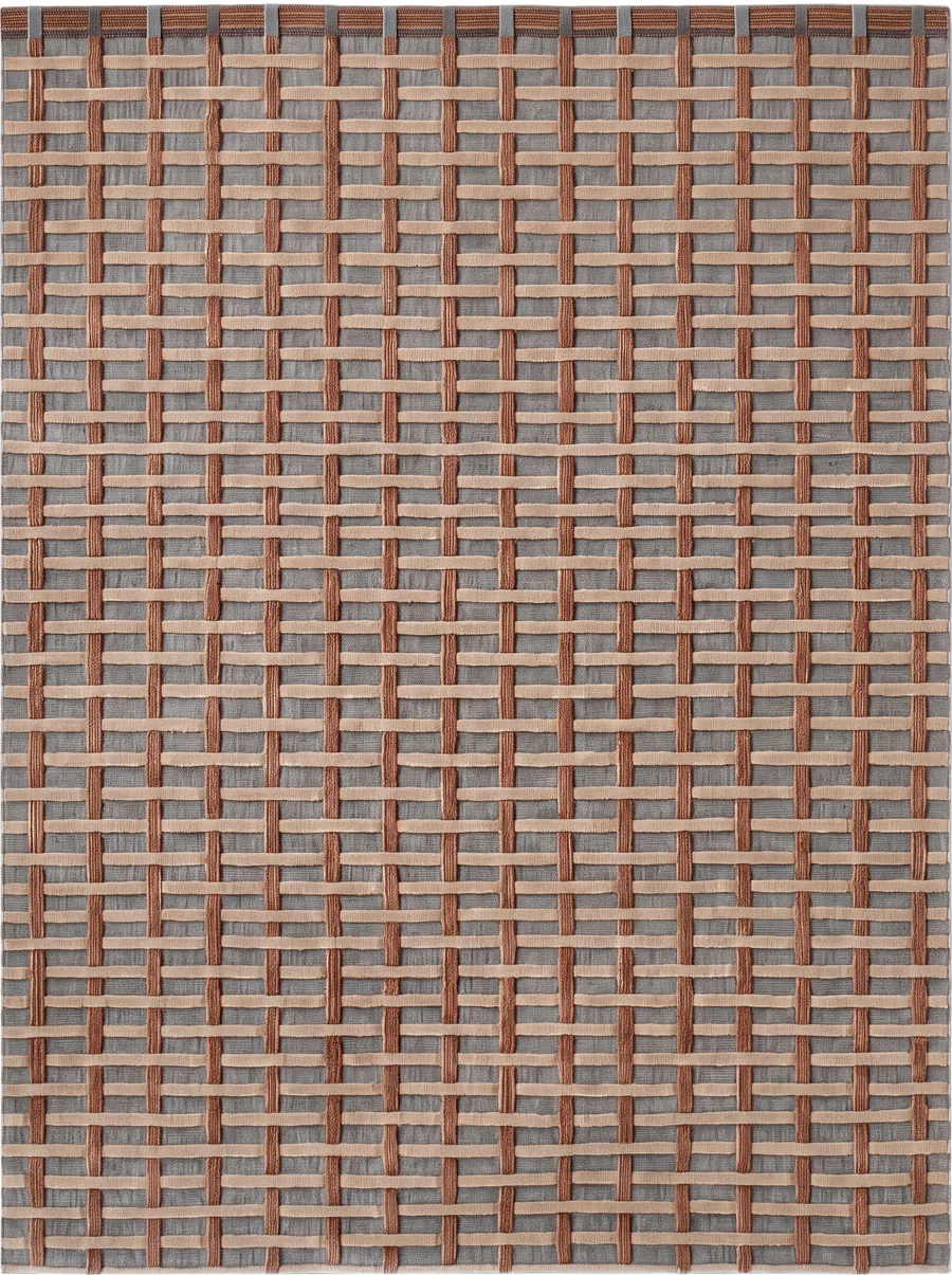 Crossover, Nasim Custom Studio bespoke rug, NZ Wool & Bamboo Silk, 91 × 152 cm (3'0" × 5'0"), Nasim Carpets Malaysia — view 1