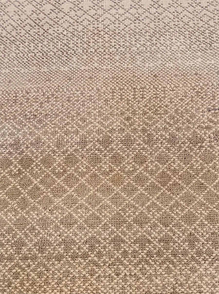 Moroccan All-Over Diamond Ivory, Morocco modern rug, in warm ivory, Wool, 183 × 287 cm (6'0" × 9'5"), Nasim Carpets Malaysia — view 4