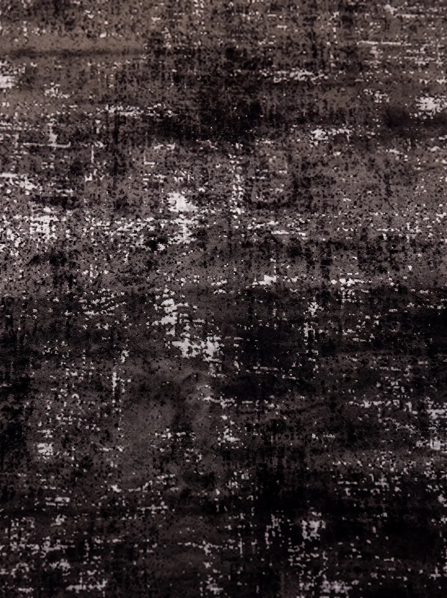 European Neoclassical Border Charcoal, Western Europe (French/Belgian Neoclassical tradition) modern rug, in charcoal black, Wool, 213 × 305 cm (7'0" × 10'0"), Nasim Carpets Malaysia — view 3